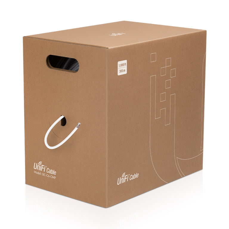 Ubiquiti UniFi Cable Cat6 CMP, 305m Length Category 6 UTP (Unshielded Twisted Pair), Plenum (CMP)-rated, fire-resistant jacket, Anti-crosstalk divider Ubiquiti UniFi Cable Cat6 CMP, 305m Length Category 6 UTP (Unshielded Twisted Pair), Plenum (CMP)-rated, fire-resistant jacket, Anti-crosstalk divider